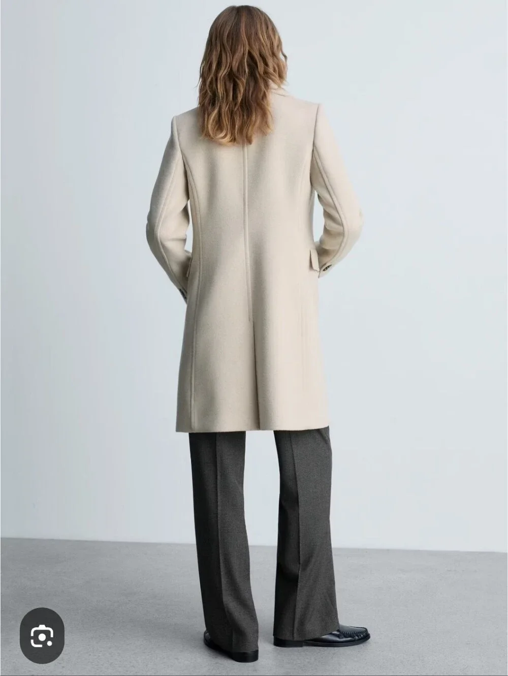 Andean Convertible Collar Alpaca Blend Asymmetric Champagne Coat NWT Size 14